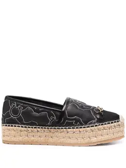 Salvatore Ferragamo: Чёрные мокасины  Gancini
