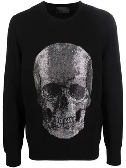 Philipp Plein: Кашемировый свитер  Iconic Skull