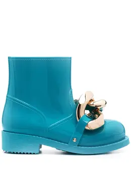 JW Anderson: Голубые ботинки  Chain