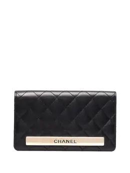 Chanel Pre-Owned: Чёрный кошелёк 