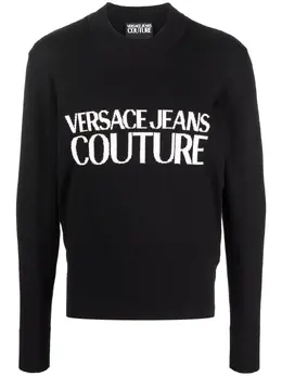 Versace Jeans Couture: Чёрный свитер 