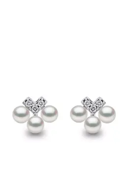 Yoko London: Серьги  Sleek Akoya