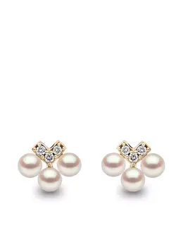 Yoko London: Серьги  Sleek Akoya