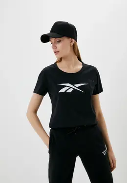 Reebok Classic: Чёрная футболка 