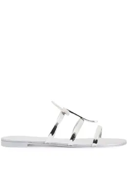 Giuseppe Zanotti: Серебристые сандалии 