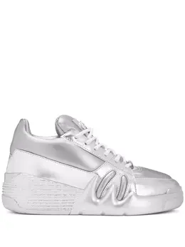 Giuseppe Zanotti: Серебристые кроссовки 