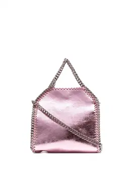 Stella McCartney: Розовая сумка-шоппер Tiny Falabella