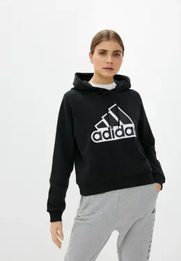 adidas: Чёрная толстовка