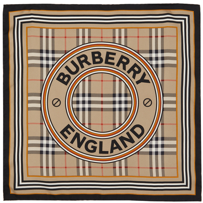 Burberry small deals silk scarf