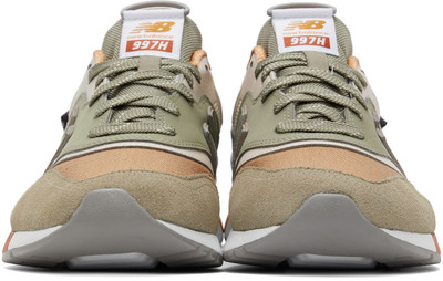 New Balance Khaki Orange 997H Sneakers CM997HTJ lpn9469144 LePodium