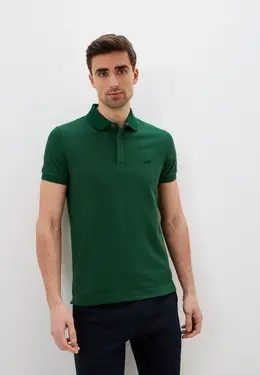 Lacoste: Зелёное поло 