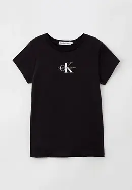 Calvin Klein Jeans: Чёрная футболка 