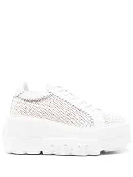 Casadei: Белые кроссовки 