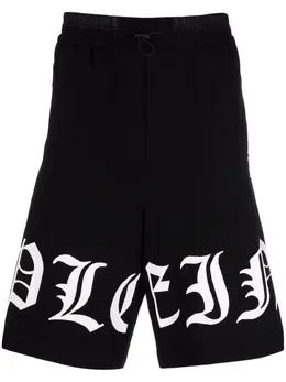 Philipp Plein: Чёрные шорты  Gothic Plein