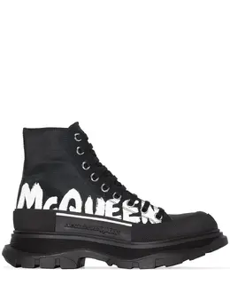 Alexander McQueen: Чёрные ботинки  Tread Slick