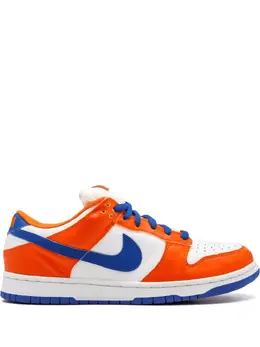 Nike: Белые кроссовки Dunk Low Pro SB