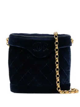 Chanel Pre-Owned: Голубая сумка 