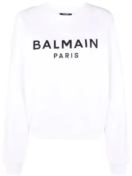 Balmain: Свитшот с принтом 