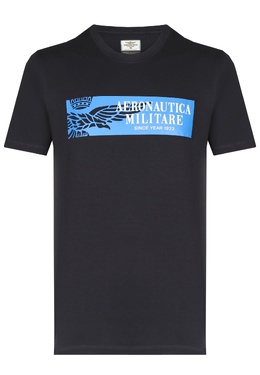 AERONAUTICA MILITARE: Синяя футболка 