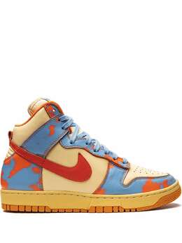 Nike: Голубые кроссовки  Dunk High