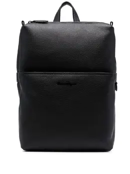 Salvatore Ferragamo: Чёрный рюкзак 
