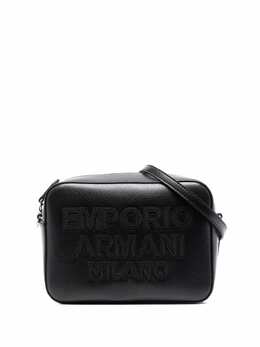 Emporio Armani: Чёрная сумка через плечо 