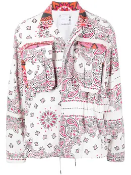sacai: Рубашка с принтом 