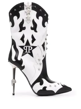 Philipp Plein: Чёрные ботинки  Cowboy