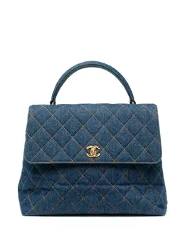 Chanel Pre-Owned: Голубая сумка 