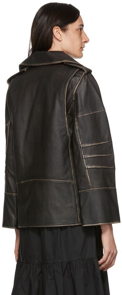 by Malene Birger Black Beatrisse Leather Jacket Q70858001