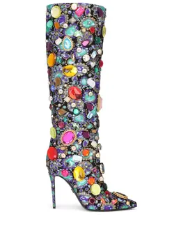 Dolce & Gabbana: Многоцветные сапоги 
