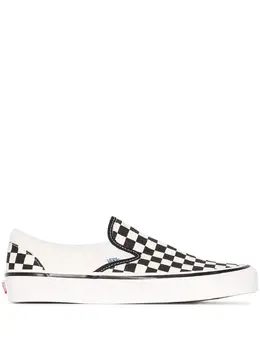 Vans: Зелёные мокасины Classic Slip On