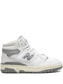New Balance: Белые кроссовки 