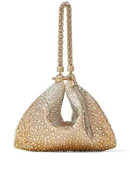 Jimmy Choo: Серебристый клатч  Callie