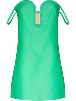 Valentino: Зелёное платье 
