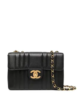 Chanel Pre-Owned: Чёрная сумка 