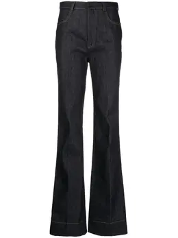 Saint Laurent: Расклешённые джинсы 