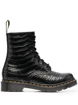 Dr. Martens: Чёрные ботинки 
