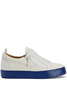 Giuseppe Zanotti: Белые кроссовки  Frankie