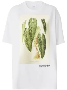 Burberry: Футболка с принтом 