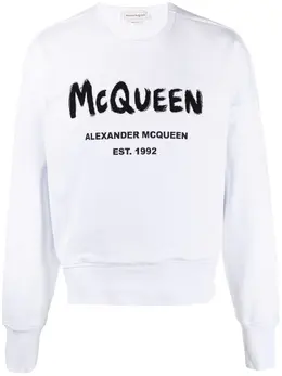 Alexander McQueen: Свитшот Graffiti с принтом