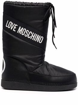 Love Moschino: Чёрные ботинки 