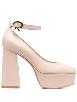 Gianvito Rossi: Бежевые туфли 