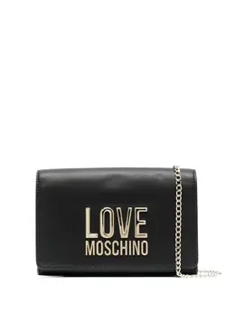 Love Moschino: Чёрный клатч 