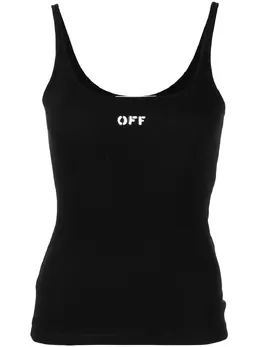 Off-White: Майка с принтом 