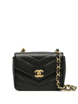 Chanel Pre-Owned: Чёрная сумка 