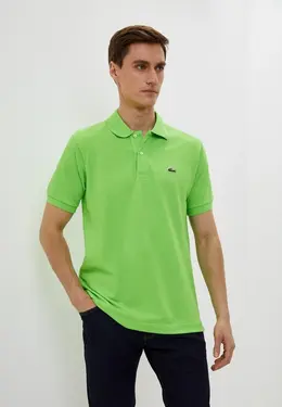 Lacoste: Зелёное поло 