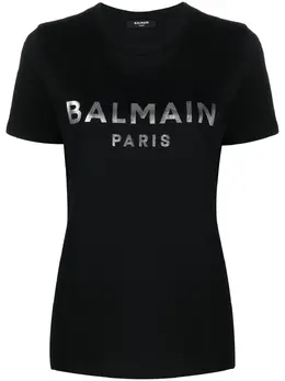 Balmain: Футболка с принтом