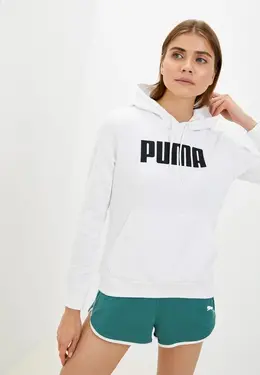 PUMA: Белая толстовка 