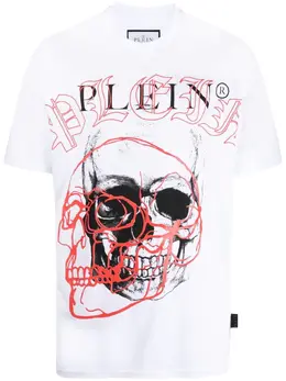 Philipp Plein: Белая футболка 